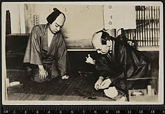 sol-I-01-18-08大正１４・1925邦楽座「梅雨小袖昔八丈」家主長兵衛〈4〉尾上　松助、髪結新三〈6〉尾上　菊五郎