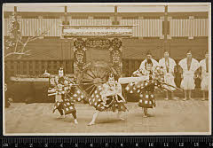 sol-I-01-21-01昭和１２・1937歌舞伎座「［菅原伝授手習鑑］天神記二枚錦絵」舎人梅王丸〈7〉松本　幸四郎、舎人松王丸〈6〉尾上　菊五郎、舎人桜丸〈15〉市村　羽左衛門