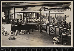 sol-I-01-23-36大正１５・1926新橋演舞場「［東山桜荘子］佐倉義民伝」将軍家綱〈7〉坂東　三津五郎、松平伊豆守〈6〉大谷　友右衛門、久世大和守〈4〉市川　男女蔵、大川肥前守〈〉尾上　菊三郎、秋元但馬守〈2〉尾上　伊三郎、木内宗吾〈6〉尾上　菊五郎