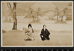 sol-I-01-27-26・「仮名手本忠臣蔵　道行旅路の花聟」早野勘平〈15〉市村　羽左衛門、おかる〈6〉尾上　菊五郎