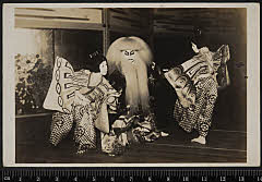 sol-I-02-03-30大正１４・1925市村座「［春興鏡獅子］鏡獅子」胡蝶の精〈〉尾上　琴次郎、獅子の精〈6〉尾上　菊五郎、胡蝶の精〈〉尾上　菊丸