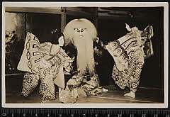 sol-I-02-03-31大正１４・1925市村座「［春興鏡獅子］鏡獅子」胡蝶の精〈〉尾上　琴次郎、獅子の精〈6〉尾上　菊五郎、胡蝶の精〈〉尾上　菊丸