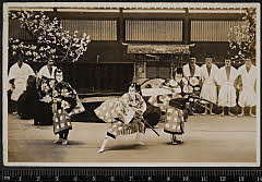 sol-I-04-02-39昭和０９・1934歌舞伎座「［菅原伝授手習鑑］車引」舎人梅王丸〈7〉松本　幸四郎、舎人松王丸〈15〉市村　羽左衛門、舎人桜丸〈6〉尾上　菊五郎