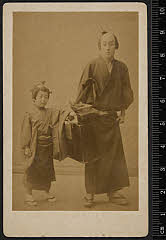 sol-J-06-01-09明治２６・1893歌舞伎座「梅雨小袖昔八丈」髪結新三〈5〉尾上　菊五郎、紙屋の長松〈2〉尾上　丑之助