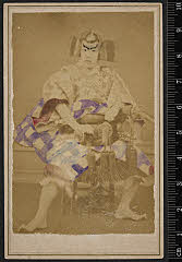 sol-J-07-01-19明治１４・1881新富座「菅原伝授手習鑑　松梅雪花三吉野」松王丸〈9〉市川　団十郎