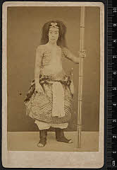 sol-J-07-03-05明治１９・1886新富座「夢物語芦生容画　水滸伝雪挑」九紋竜史進〈9〉市川　団十郎