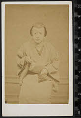 sol-J-07-03-06明治１２・1879新富座「綴合於伝仮名書」玉橋浪之助〈5〉市川　小団次