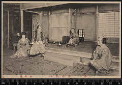 sol-J-08-01-44明治４３・1910市村座「殿様勘次」太郎吉〈7〉坂東　三津五郎、勘次母お常〈3〉中村　歌六、駿河大納言実ハ勘次〈6〉尾上　菊五郎、百合〈8〉尾上　芙雀