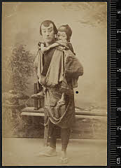 sol-J-16-01-01明治29・1896明治座「義経千本桜」いがみの権太〈5〉尾上　菊五郎、倅善太〈〉菊五郎娘お梅