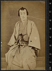 sol-J-16-01-09明治16・1883新富座「千種花音頭新唄」福岡貢〈5〉尾上　菊五郎