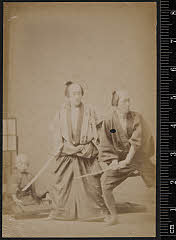 sol-J-16-01-14明治２８・1895新富座「加賀見山再岩藤」中間熊平〈〉尾上菊四郎、鳥居又助〈5〉尾上　菊五郎、又助伜志賀市〈2〉尾上　丑之助、