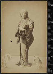 sol-J-16-01-19明治３０・1897歌舞伎座「五十三駅扇宿附」老婆おつた実は怪猫〈5〉尾上　菊五郎