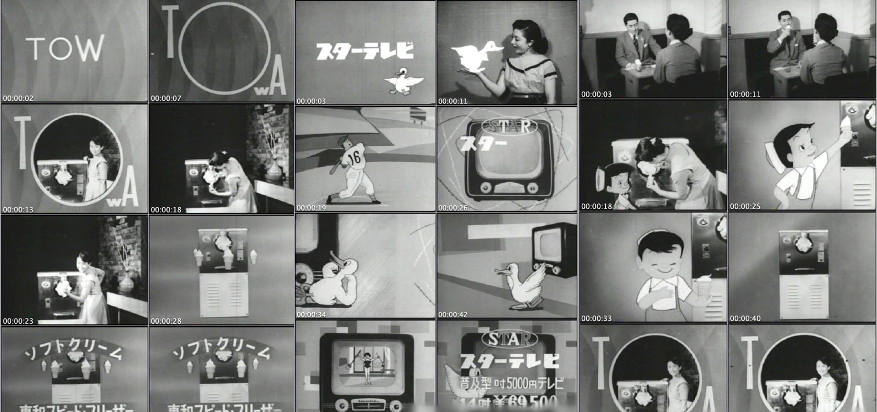 20世紀のテレビCMデータベース