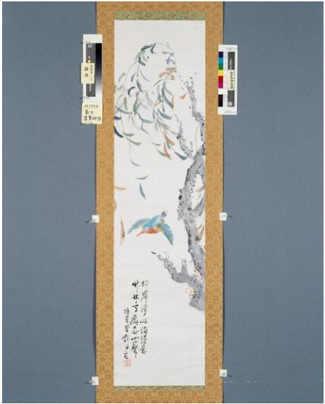 「翡翠柳図」岸田劉生（大正・昭和）